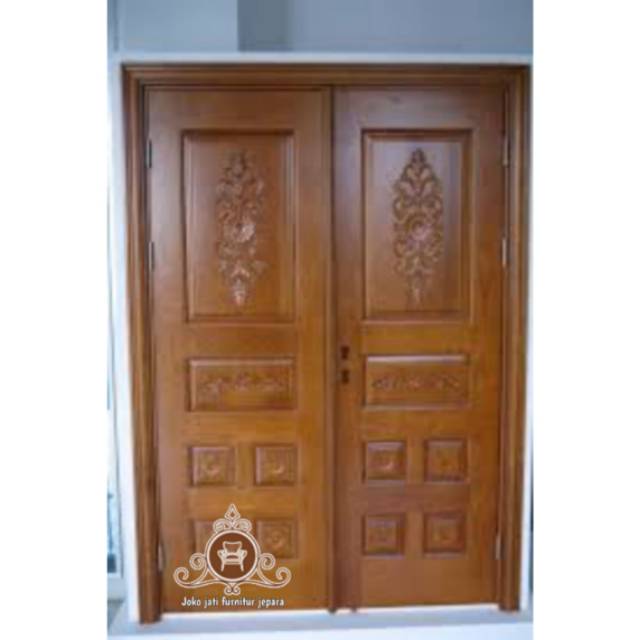 Kusen pintu rumah ukir jati