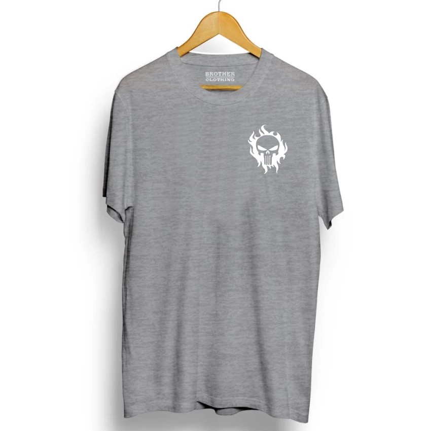 Kaos Distro Skull USA Little White - Abu Misty Premium