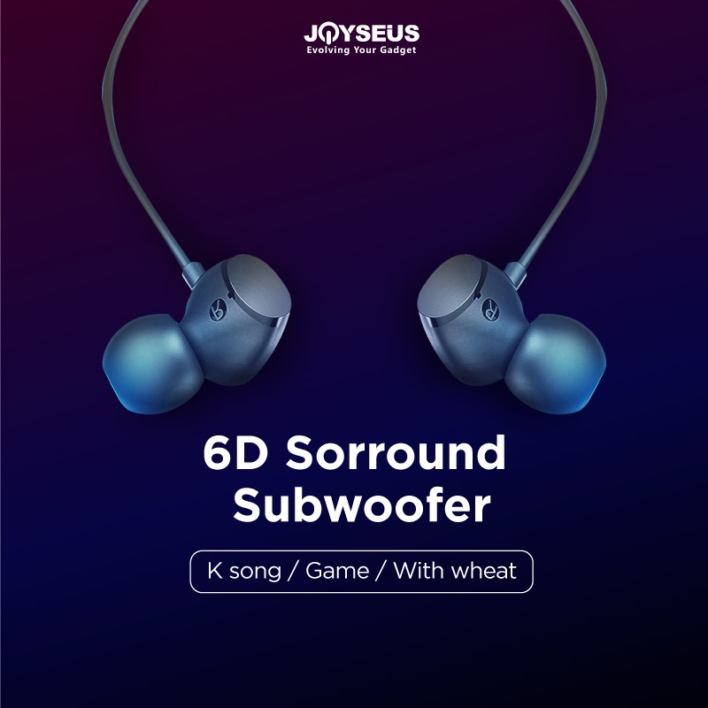 Earphone / Headset JOYSEUS JOYE01 In Ear Sport Bass Subwoofer + Microphone