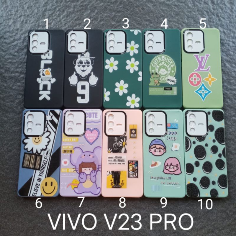 Case gambar Vivo V23 PRO motif cewek soft softcase softshell silikon cover casing kesing housing