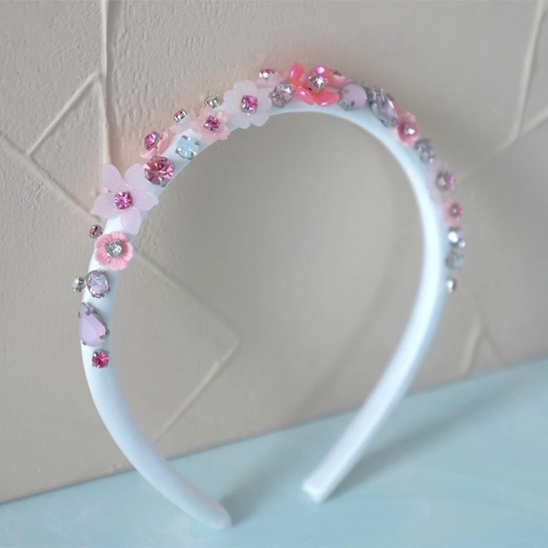 Bandana Bando Handmadepita x Mmehuillet Eclat Skinny Bando - Rose