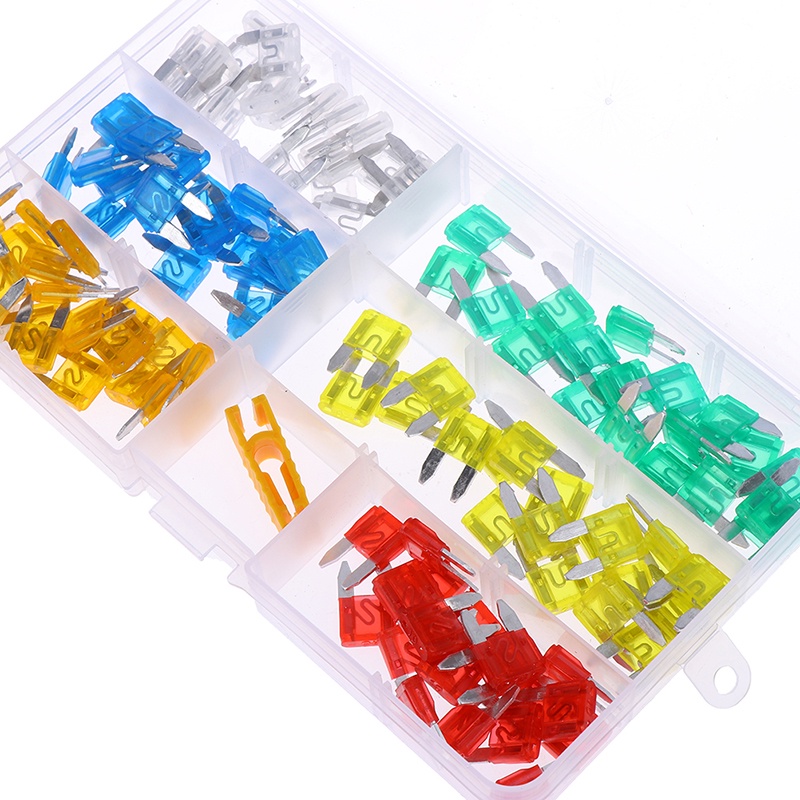 （✔✔❤120pcs Sekring Gepeng Mini Campur Untuk Mobil / Motor / SUV CN37