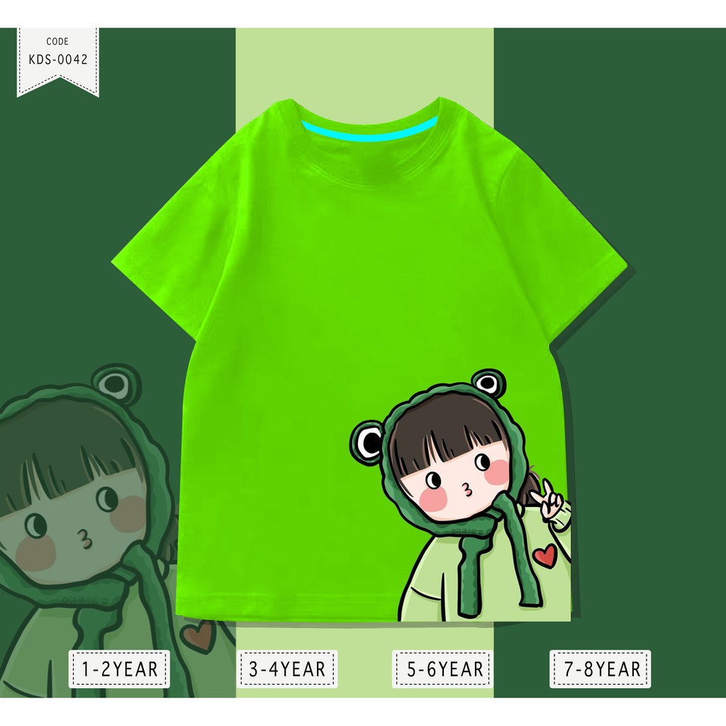 Baju Anak Cewe / Kaos Distro DTF Anak Laki Laki dan Perempuan / Unisex / Motif kartun