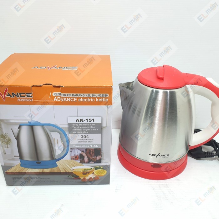 Advance AK151 AK 151 Teko Ceret Listrik Kettle Pemanas Air 1,5L