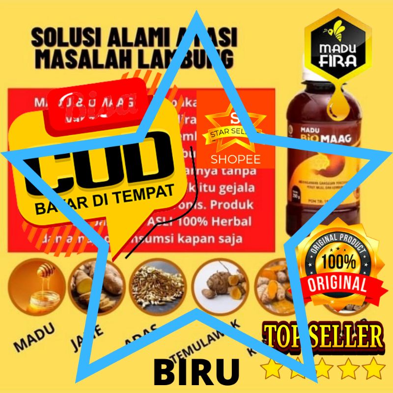 [PROMO COD] Madu Biomaag Obat Herbal Asam Lambung dan Maag Madu BIOMAG Madu BIOMAGH Madu Bio Maag