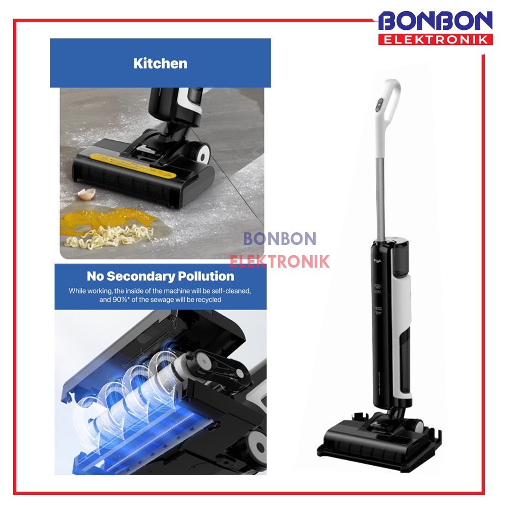 Deerma VX100 Wet Dry Smart Vacuum Cleaner penyedot debu multifungsi