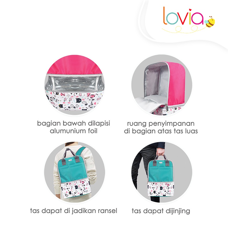 Kiddy Tas Ransel Bayi Dengan Cooler Bag / Tas Back Pack Anak / Travel Bag Kiddy Pinata Series - 50047