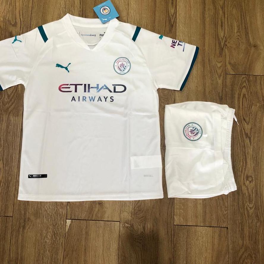 Ready Stock JERSEY BOLA KIDS/ANAK ANAK M.CITY AWAY 2021-2022 IMPORT GO THAILAND Penawaran Terbaik