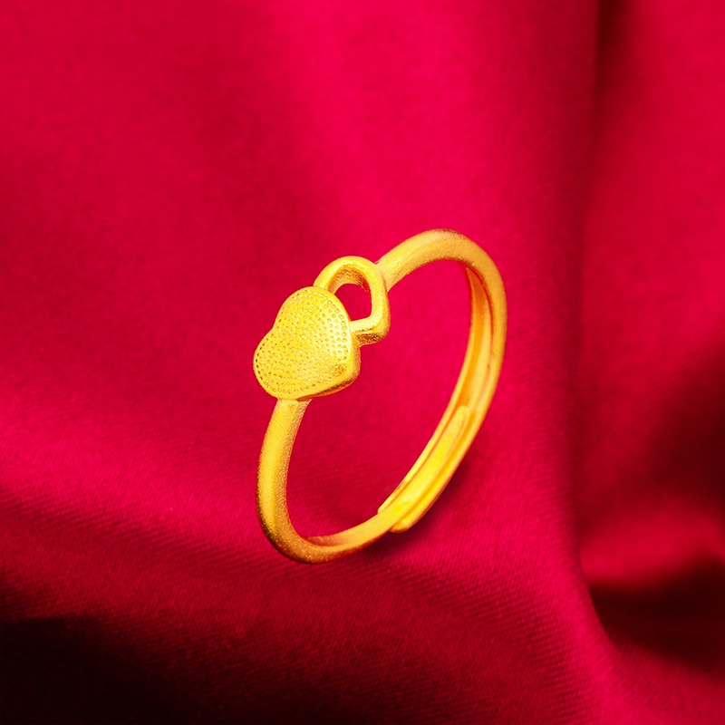 Perhiasan Cincin Wanita Lapis Emas Emas Asli Kadar 375 Matte Gaya Bangkok Untuk Pernikahan