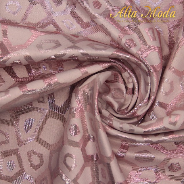 

Alta Moda Kain Jacquard Lurex Motif Crystal - Light Pink (1M)