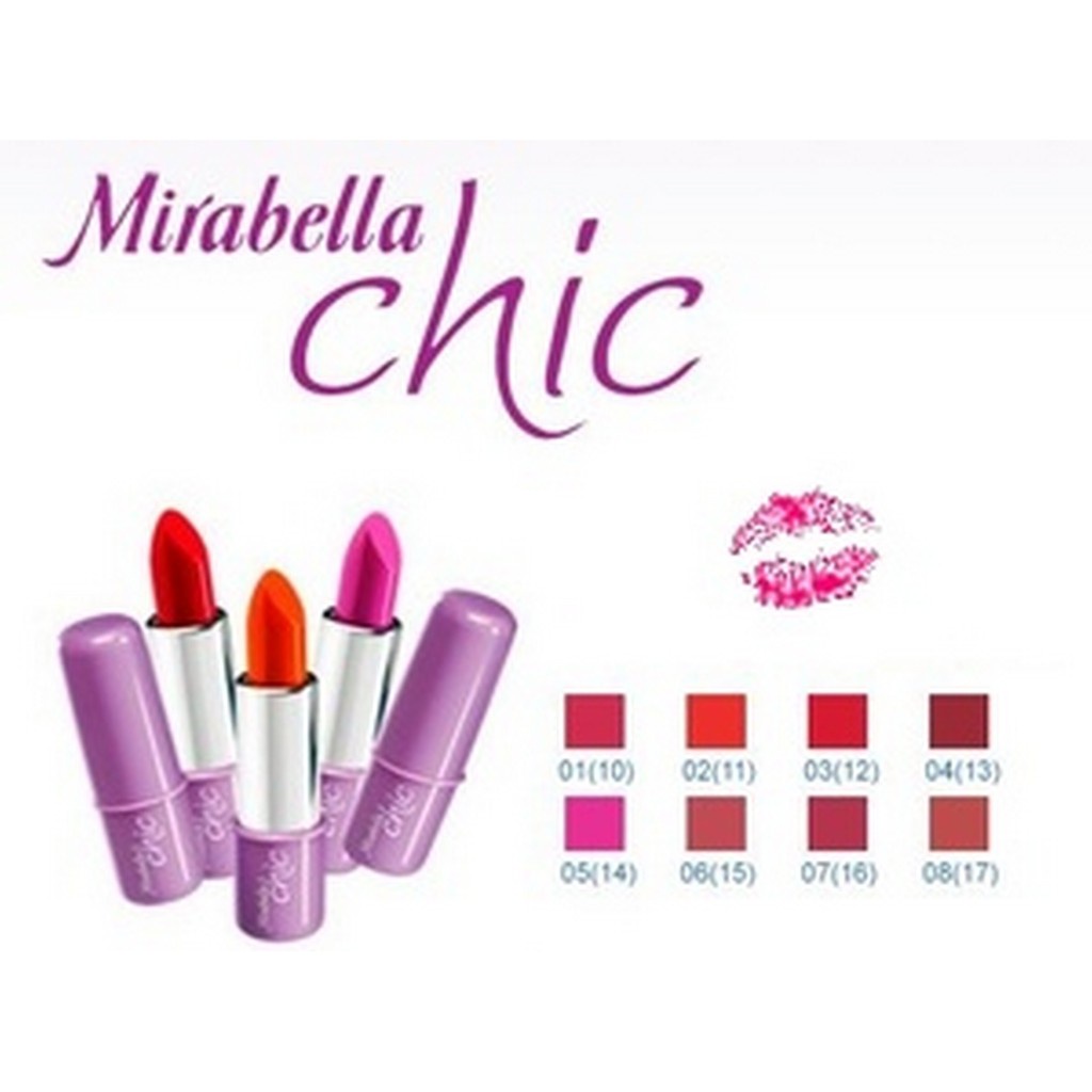 Mirabella Chic Colormoist Lips 3.4 gr / Mirabella Chic Colormoist Lipstik / Mirabella Lipstik