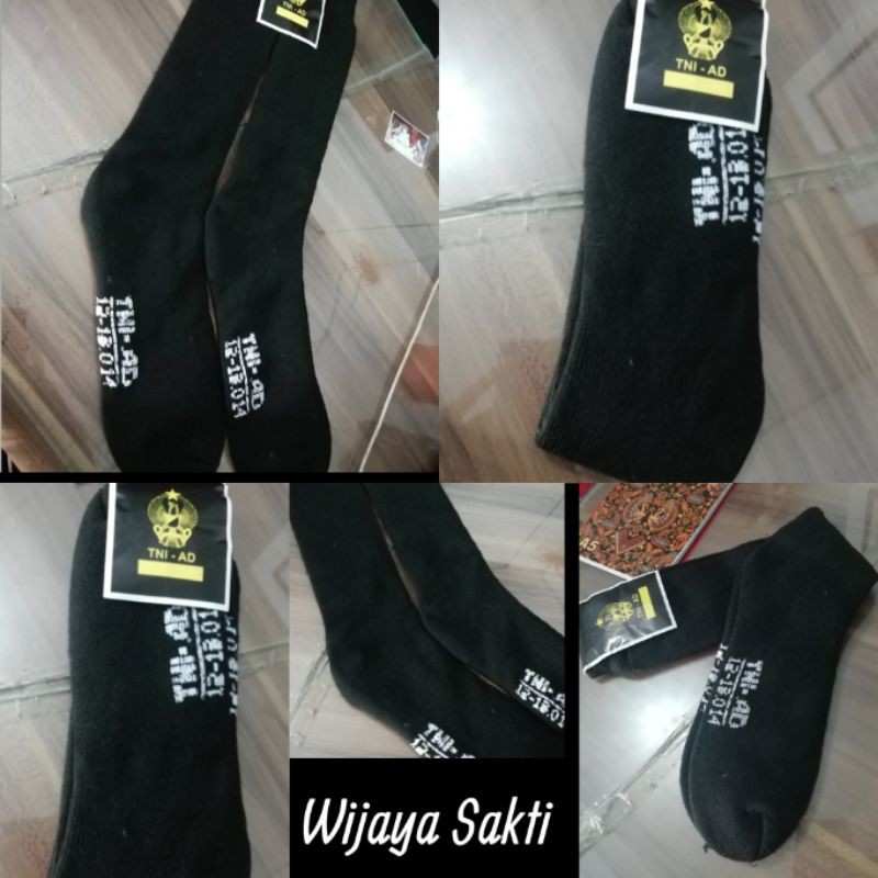 KAOS KAKI JATAH TNI  ASLI ORIGINAL HITAM TEBAL PDL