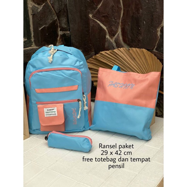 Ransel Paket Tas Wanita Ukuran Besar