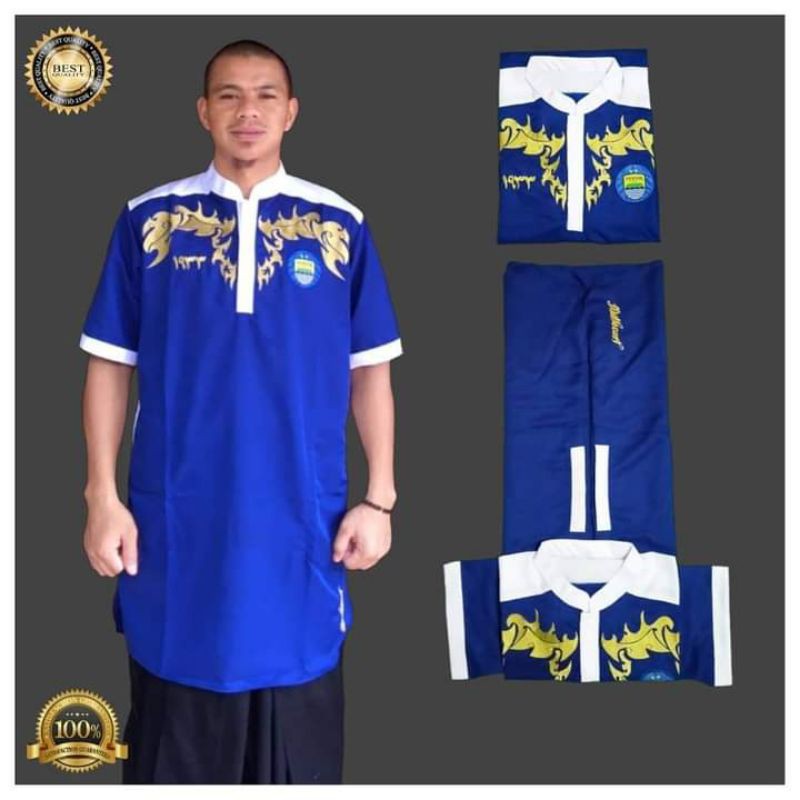 BAJU KOKO PRIA PERSIB KOKO PERSIB ATASAN MUSLIM PERSIB BANDUNG