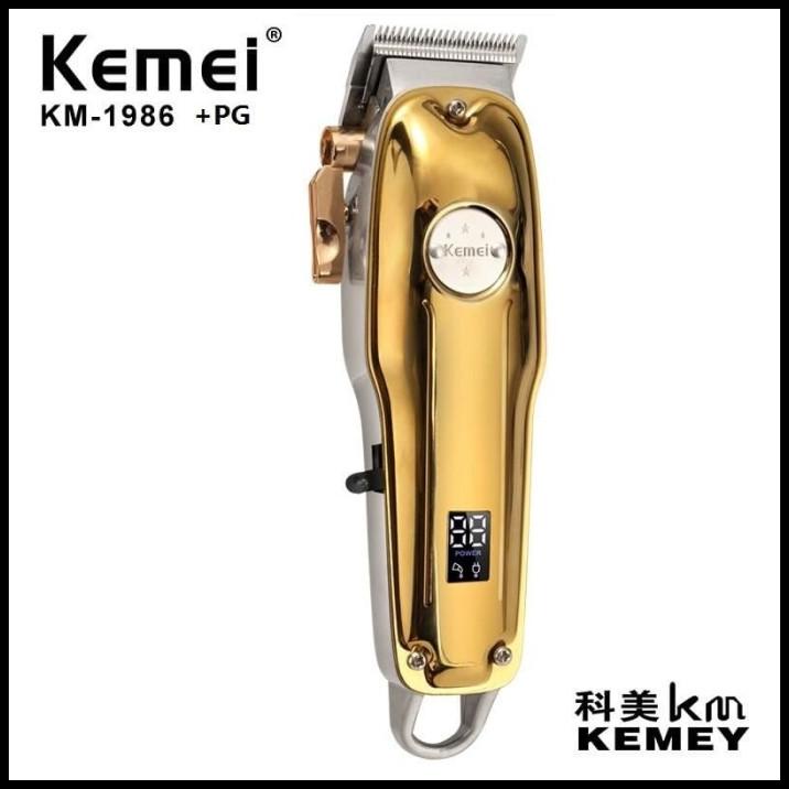 Kemei Km 1986+Pg Electric Cordless Lcd Hair Trimmer Hair Cutting