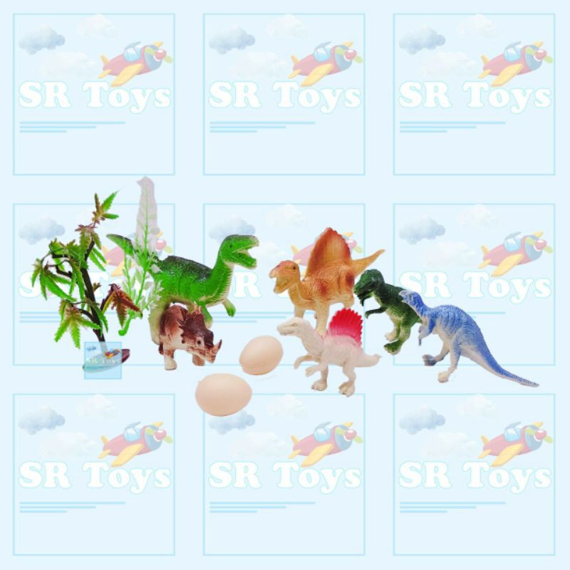 Mainan Hewan Karet Dinosaurus Bertelur PROMO Bayar di Tempat