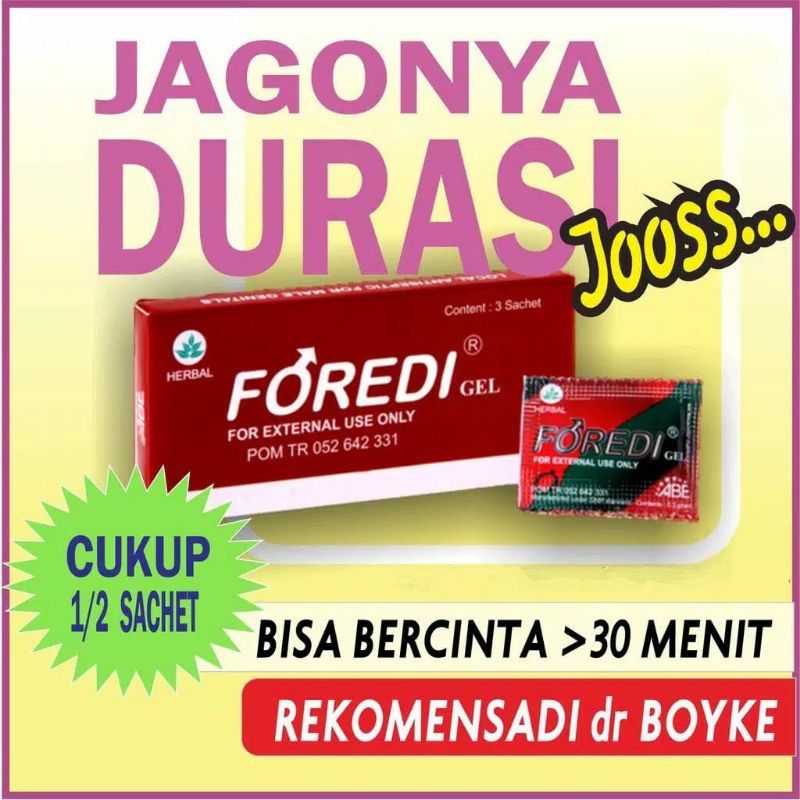 OBAT KUAT PRIA FOREDI GEL ORIGINAL GARANSI UANG KEMBALI - OBAT STAMINA PRIA KUAT