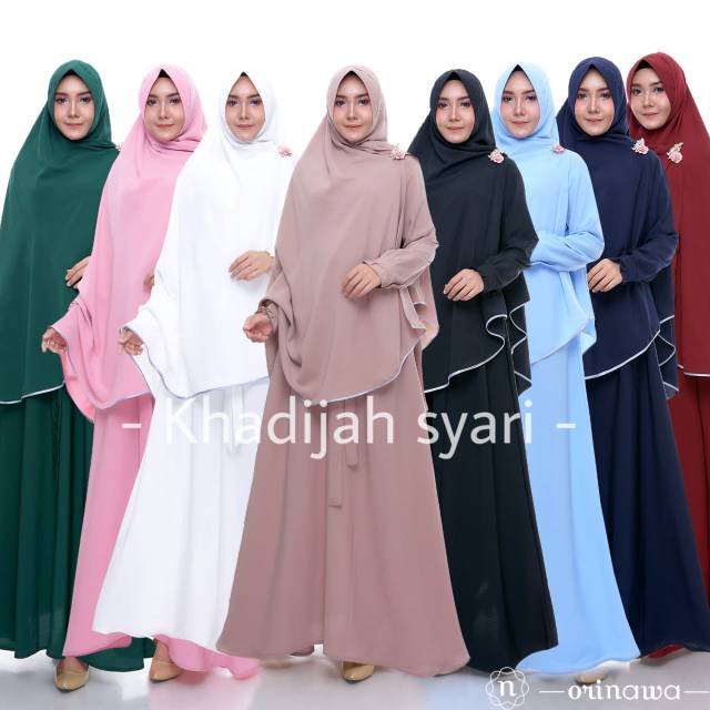 Setelan Gamis & Khimar KHADIJAH SYARI ORI NAWA / ORINAWA