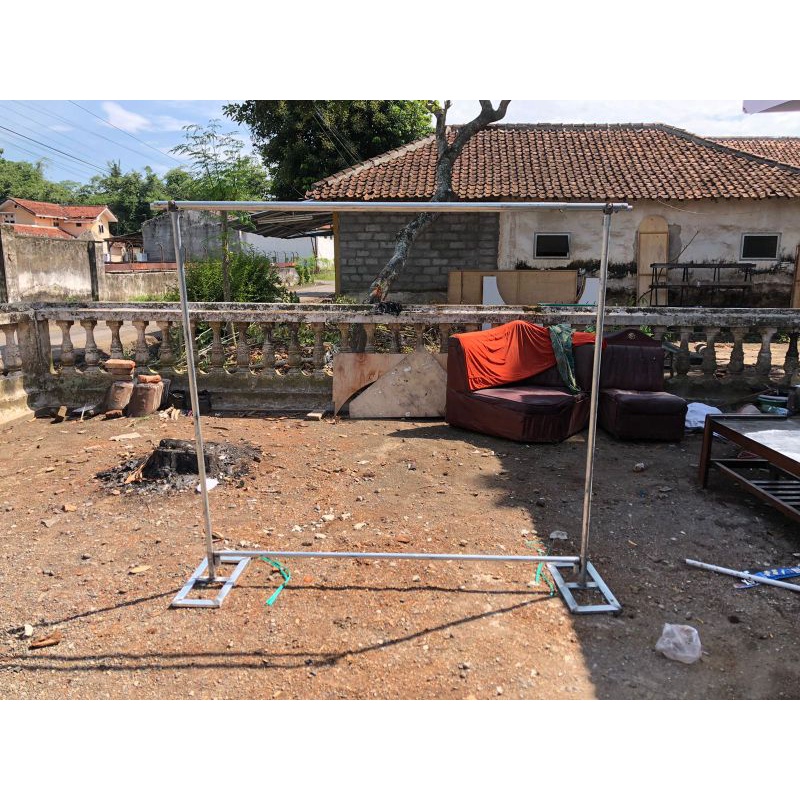 Tiang Besi Backdrop, Tiang Gawangan Dekorasi Super kuat