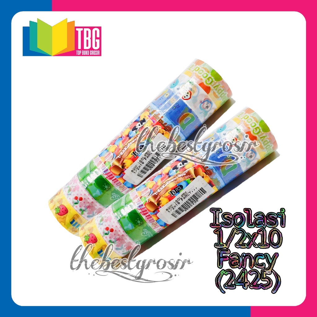 

1 SLOP (10 ROLL) ISOLASI 1/2x10 FANCY GZ867 SON/ ISOLASI LUCU/ ISOLASI MOTIF/ ISOLASI BERGAMBAR (R-2425)