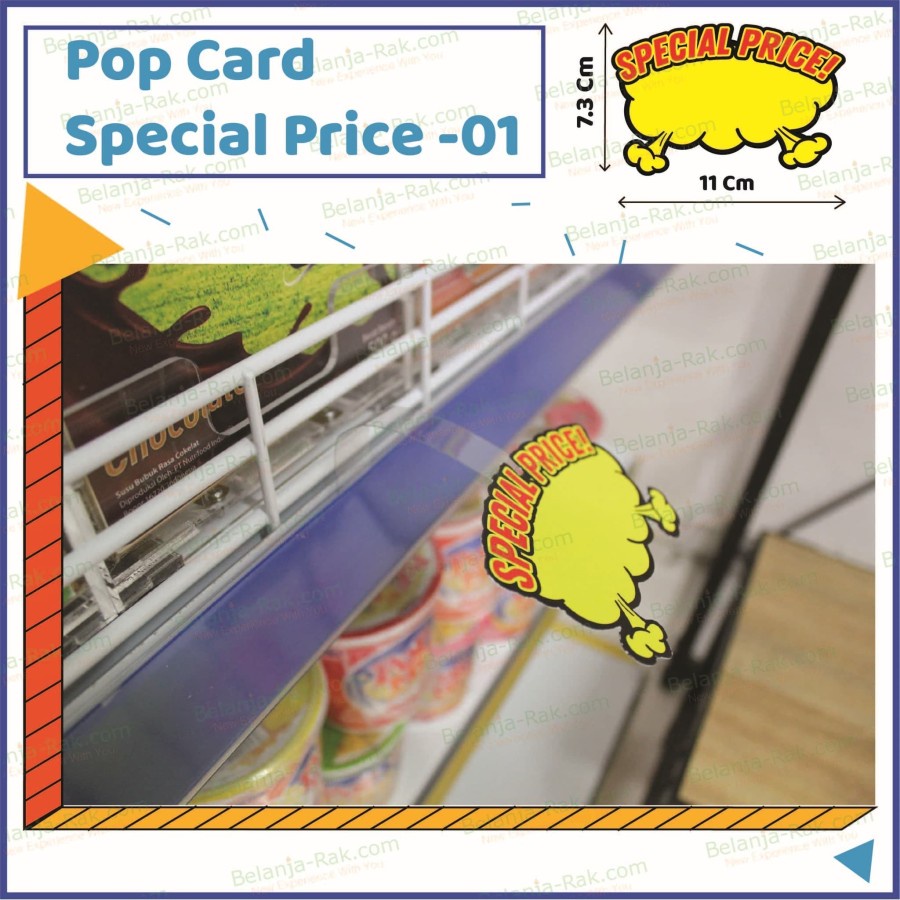 

Pop Card SPECIAL PRICE kertas promo 1 Pack Isi 20pcs