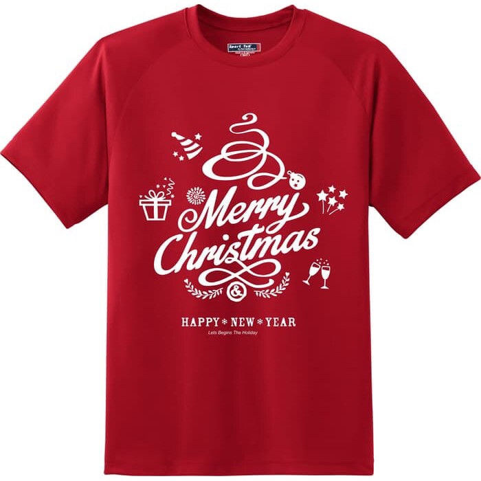 KAOS NATAL MERRY CHRISTMAS AND HAPPY NEW YEAR BAJU TSHIRT NATAL