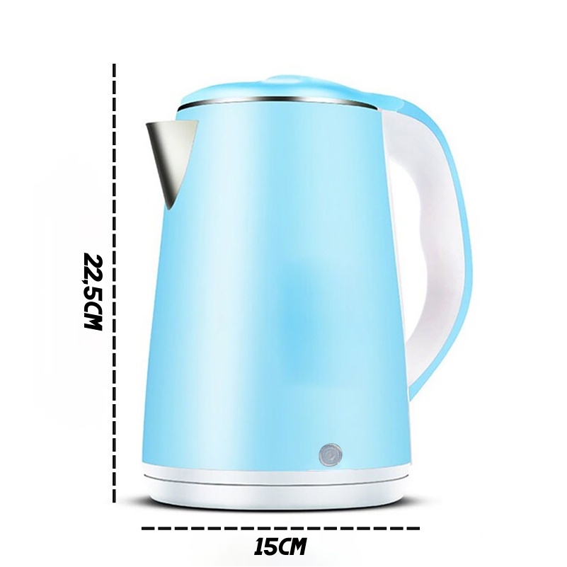 Teko Listrik Pemanas Air Electric Kettle Boiling Water Ketel Air Panas Otomatis 2 Liter WD