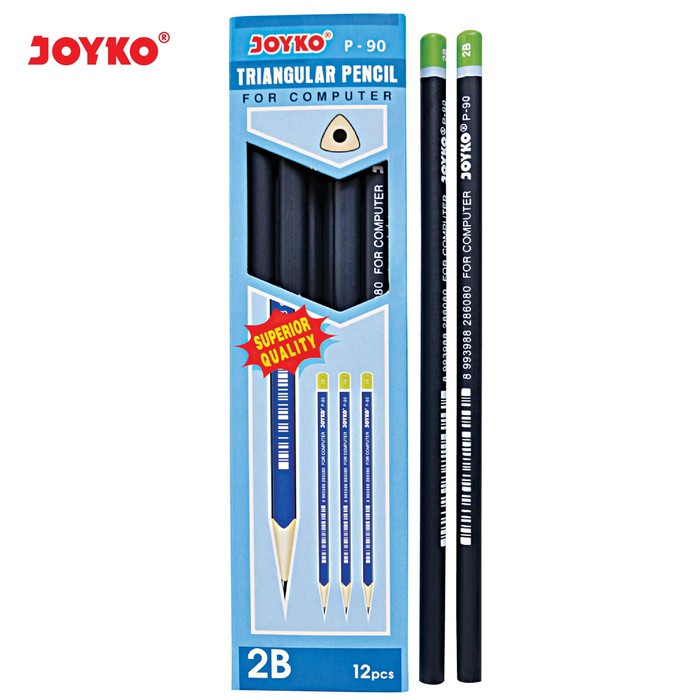 Pensil 2B Merek Joyko P-90 Isi 12 Pcs