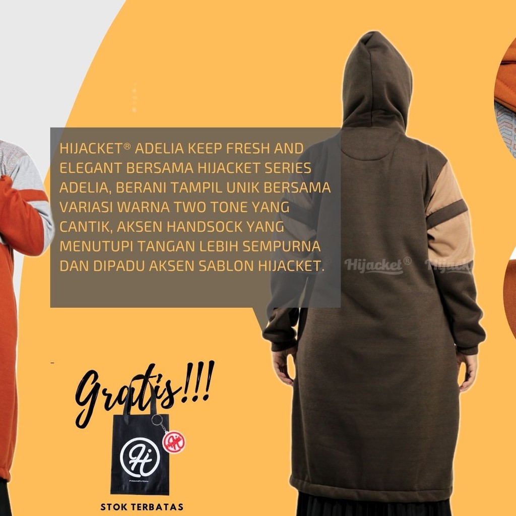 new HIJACKET® ARABELLA / jaket hijaber / jaket wanita muslimah model panjang hijaket arabella-2