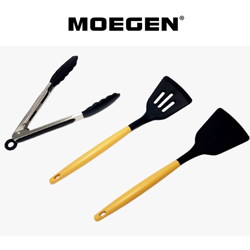 MOEGEN spatula silicone tahan panas /sodet silicone /sutil silicon/  jepitan gorengan / capitan silicon / capitan kue