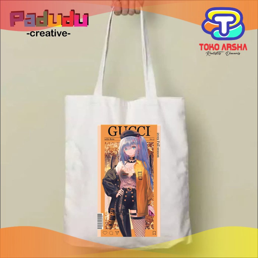 Tas Vintage anime gucci Resleting Tas Totebag Tote Wanita | Pria Kpop Cartoon Anime