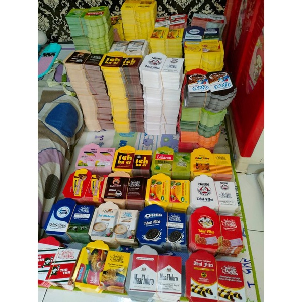 

angpau lebaran mini tanpa lem per1000 biji