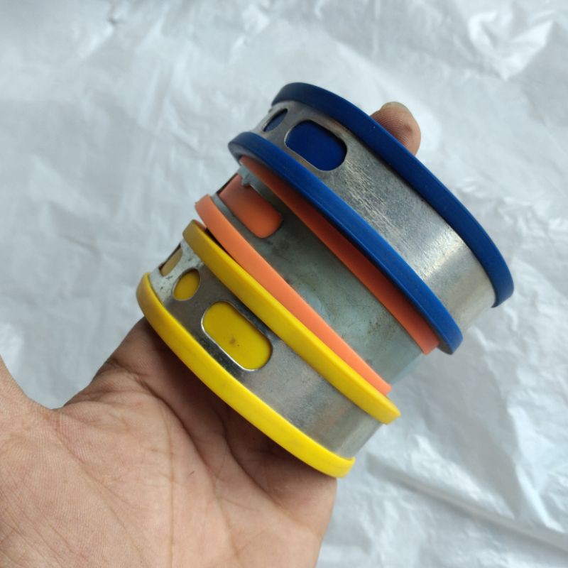 Klem knalpot racing warna 2t 2 tak ukuran 2,5inch 7cm braket bracket gantungan tebal