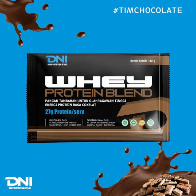 

DNI WHEY PROTEIN BLEND CHOCOLATE 6 SACHET x 40 GRAM