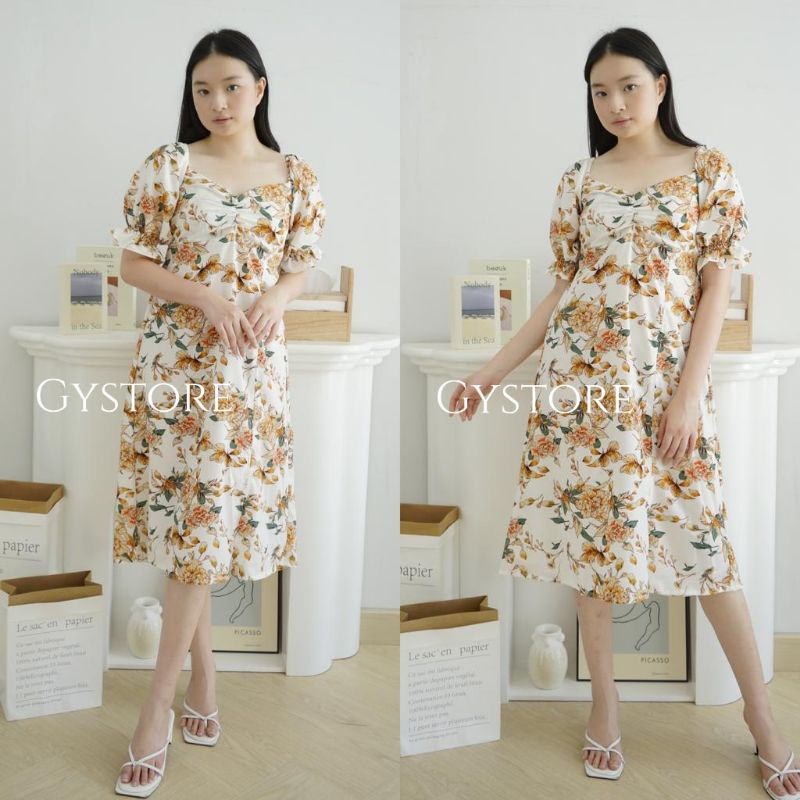 Midi Dress Floral 215