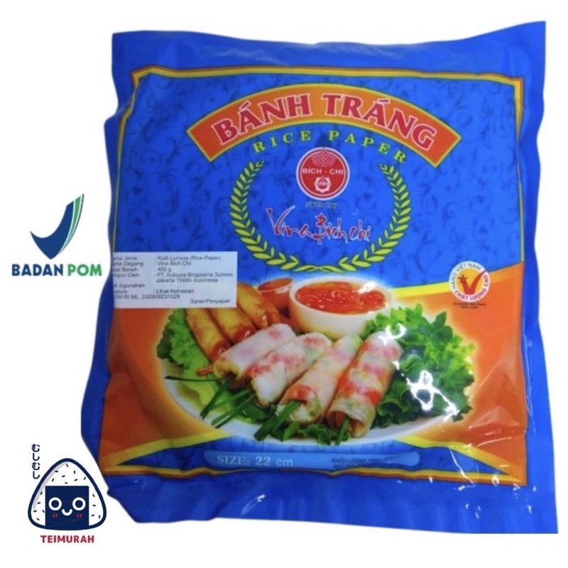 

BAHN TRANG RICE PAPER 400GR 22CM - KULIT LUMPIAH VIETNAM TRANSPARAN