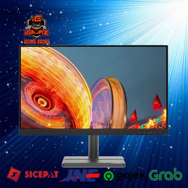 Monitor LED Lenovo L24E L24E-30 24&quot; 1080p VGA HDMI Audio Out Vesa 75Hz NAMPOL HEMAT GAN