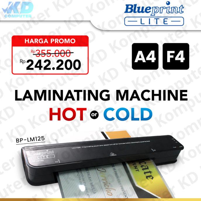 

Mesin Laminating BLUEPRINT LM125 Hot and Cold Laminating Machine A4 F4