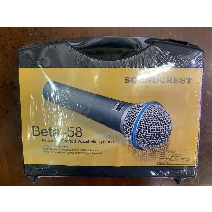 Sound Mic Kabel Mic Cable Mik Kabel Mik Cable Soundcrest Beta 58 Original