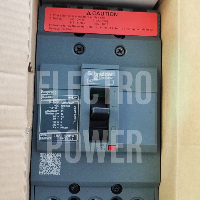 Produk Terbaru Schneider Easypact Ezc100F 20A 3P Nfb 3 Phase Mccb