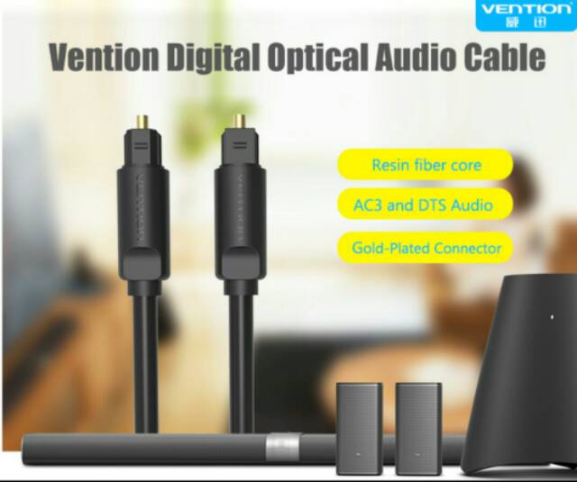 [COD] KABEL TOSLINK AUDIO DIGITAL VENTION BAE OPTIK DIGITAL AUDIO OPTICAL SPDIF KE SPEAKER AKTIF