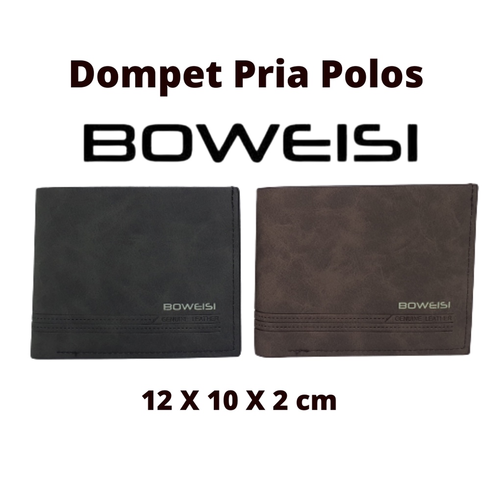 Dompet Pria Bovis Kulit Murah Tipis Keren dan Terbaru | Dompet Cowok Distro Import Kekinian(66235-1)