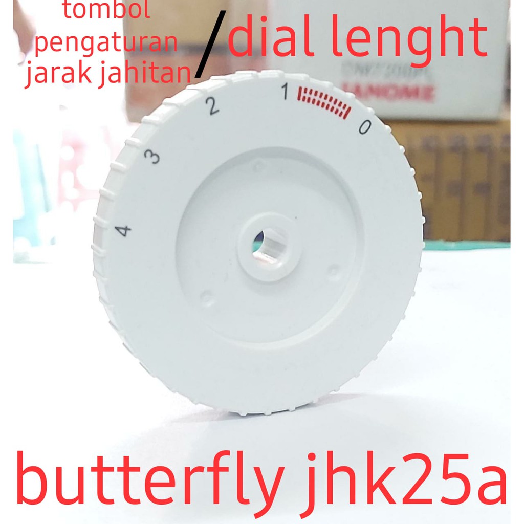 spare part mesin jahit butterfly jhk25a/tombol pengatur jarak panjang jahitan