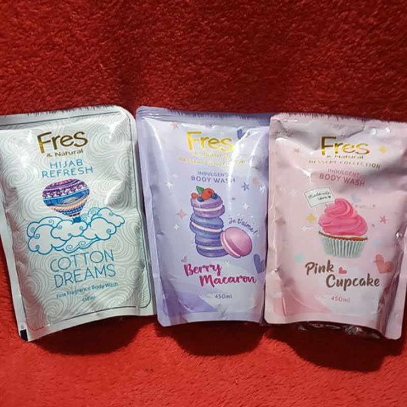 Fres & natural sabun mandi cair 450 ml