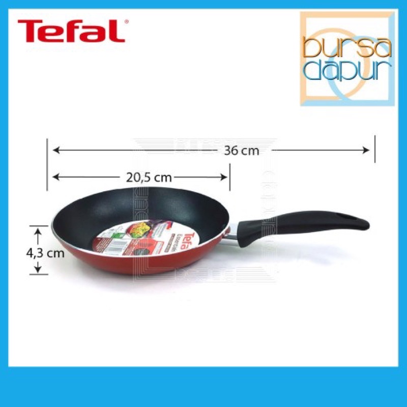 Tefal Essentials Cooking Deep Frypan 20cm 24cm Panci Wajan Anti Lengket