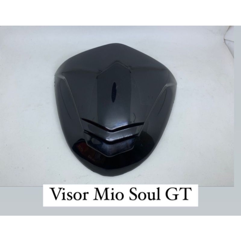 VISOR MIO SOUL GT FREE DOUBLE TAPE 3M BAHAN TEBAL BERKUALITAS - HITAM KILAT