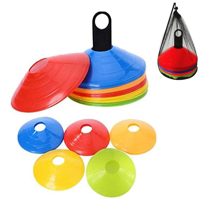 GROSIR MURAH 50 CONE CONE UNTUK LATIHAN SEPAK BOLA DENGAN TAS DAN HOLDER