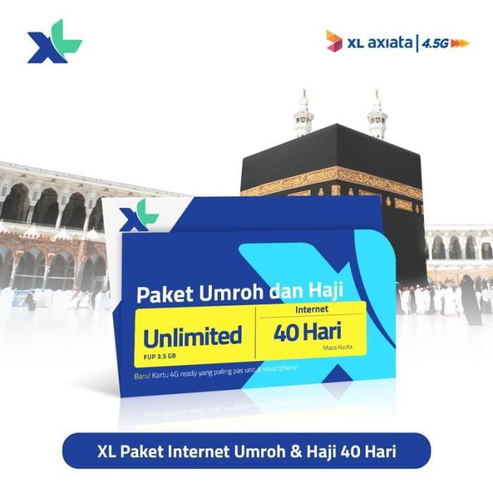 mo cantik berdelau XL Paket Internet Umroh dan Haji 3.5 GB (40 Hari)