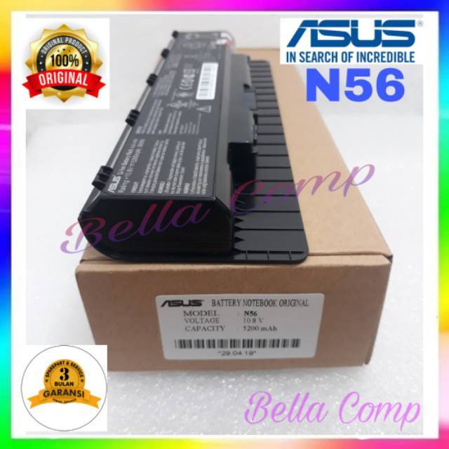 Baterai original Asus N56 N56V N56VB N56VJ N56VM N56VZ N56D N56DP