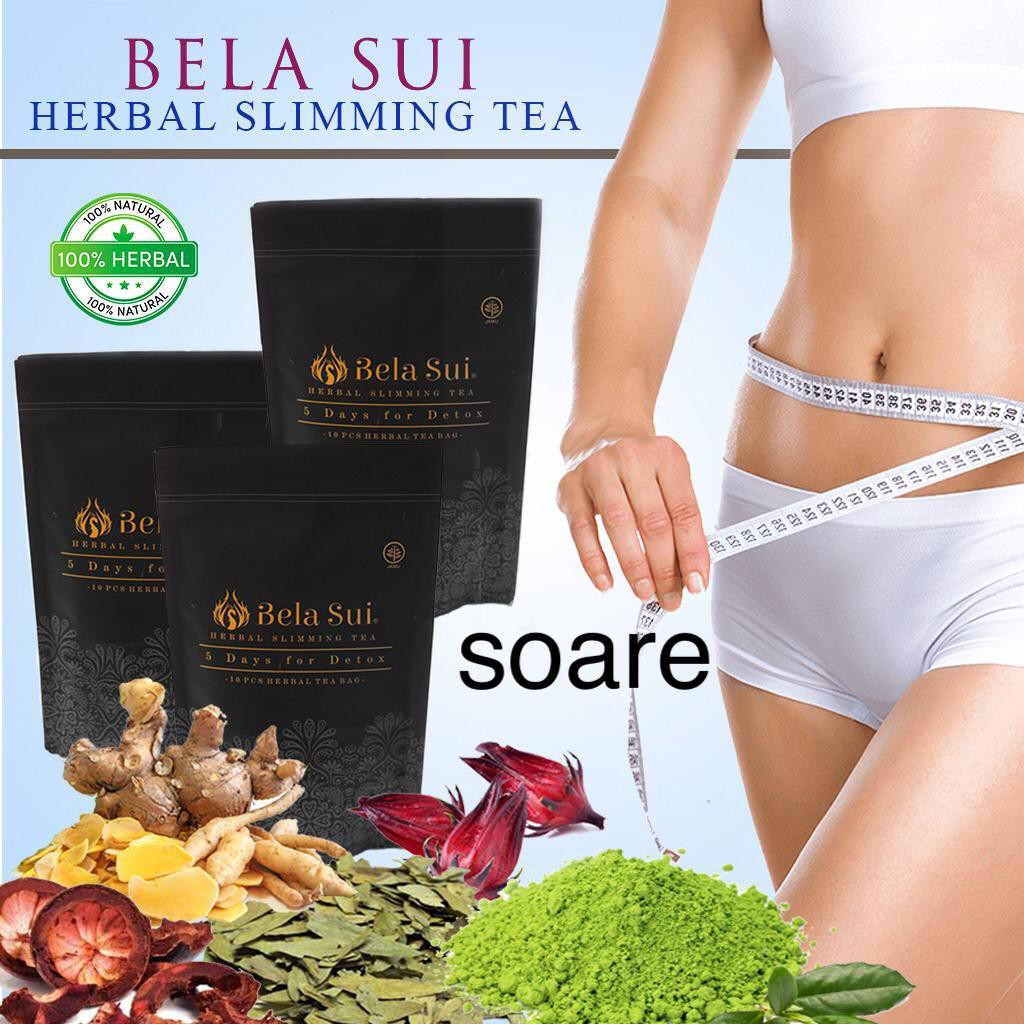 BELA SUI Herbal Slimming Tea 15 Days / Teh Detox Pelangsing Diet